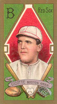1911 Gold Borders Broadleaf Ed Cicotte #35 Baseball Card