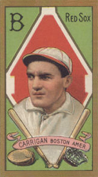 1911 Gold Borders Broadleaf Bill Carrigan #30 Baseball Card