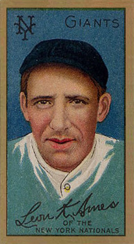 1911 Gold Borders Broadleaf Leon Ames #3 Baseball Card