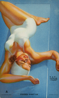 1940 Mutoscope Hot 'Cha Girls Figure Don't Lie #16 Non-Sports Card