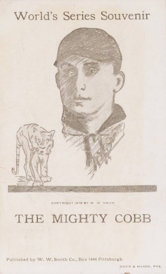 1909 W.W. Smith Postcards Ty Cobb # Baseball Card