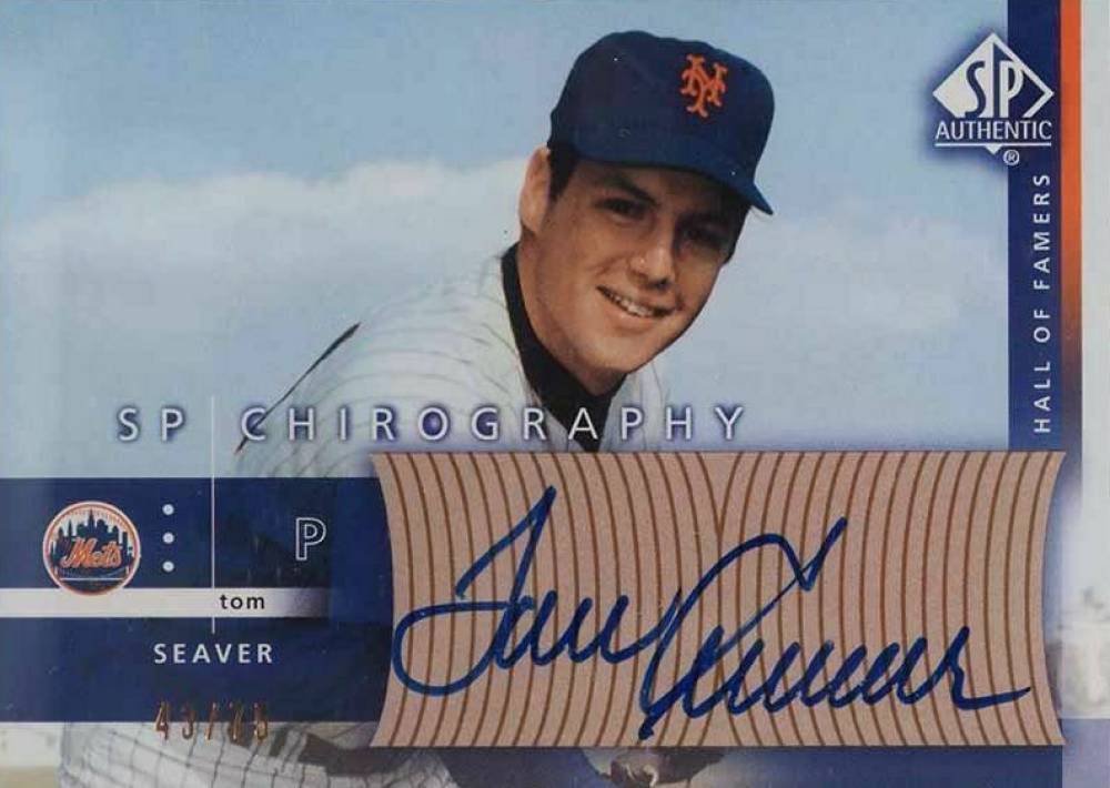 2003 SP Authentic Chirography Hall of Famers Tom Seaver #TS Baseball Card