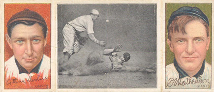 1912 Hassan Triple Folders Too Late for Devlin # Baseball Card