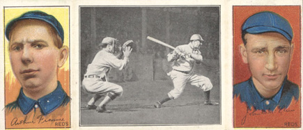 1912 Hassan Triple Folders Tom Jones at Bat # Baseball Card