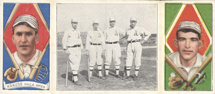 1912 Hassan Triple Folders The Athletic Infield # Baseball Card
