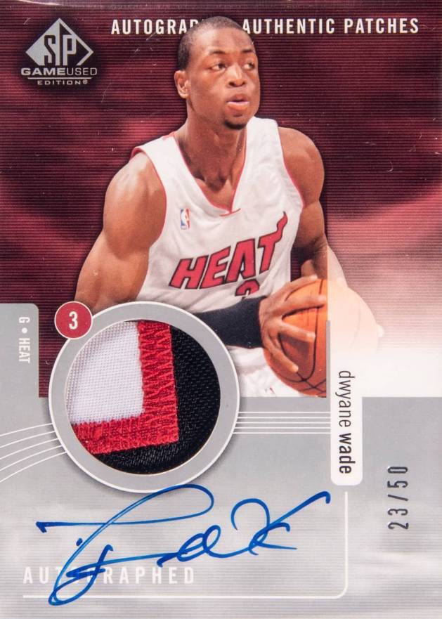 2004 SP Game Used Authentic Patches Dwyane Wade #AAPDW Basketball Card