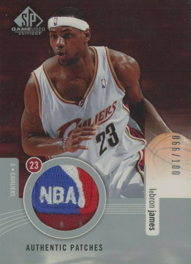 2004 SP Game Used Authentic Patches LeBron James #APLJ Basketball Card