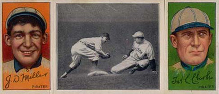 1912 Hassan Triple Folders Speaker almost Caught # Baseball Card