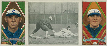 1912 Hassan Triple Folders Lord Catches his Man # Baseball Card