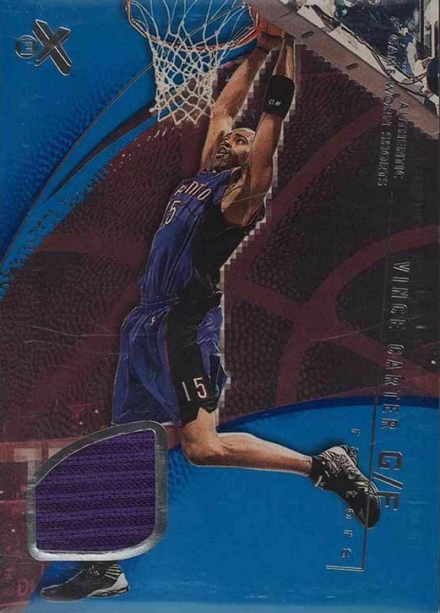 2001 Fleer E-X Vince Carter #53 Basketball Card