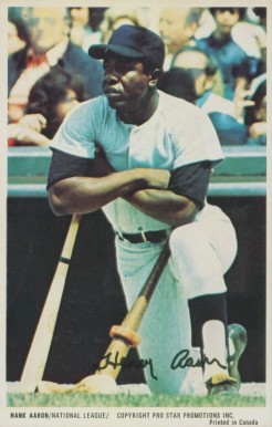 1972 Pro Star Promotions Hank Aaron # Baseball Card