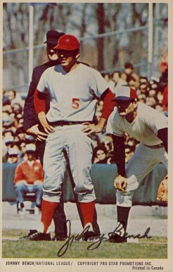 1972 Pro Star Promotions Johnny Bench # Baseball Card