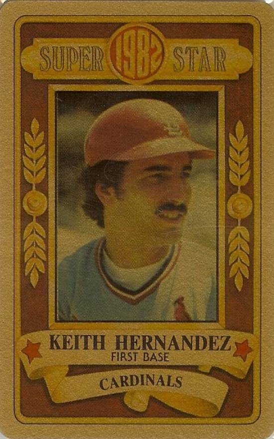 1982 Perma-Graphics All-Star Credit Cards Keith Hernandez # Baseball Card