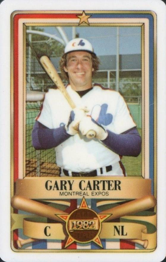 1982 Perma-Graphics All-Star Credit Cards Gary Carter # Baseball Card