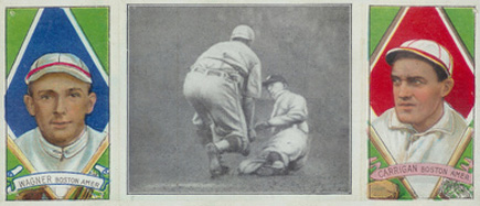 1912 Hassan Triple Folders Carrigan Blocks his Man # Baseball Card