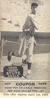1933 Zeenut B&W Stutz # Baseball Card