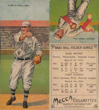 1911 Mecca Double Folders Lobert/Moore # Baseball Card