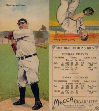 1911 Mecca Double Folders Hickman/Hinchman # Baseball Card