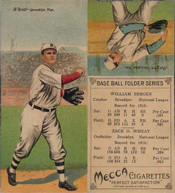 1911 Mecca Double Folders Bergen/Wheat # Baseball Card