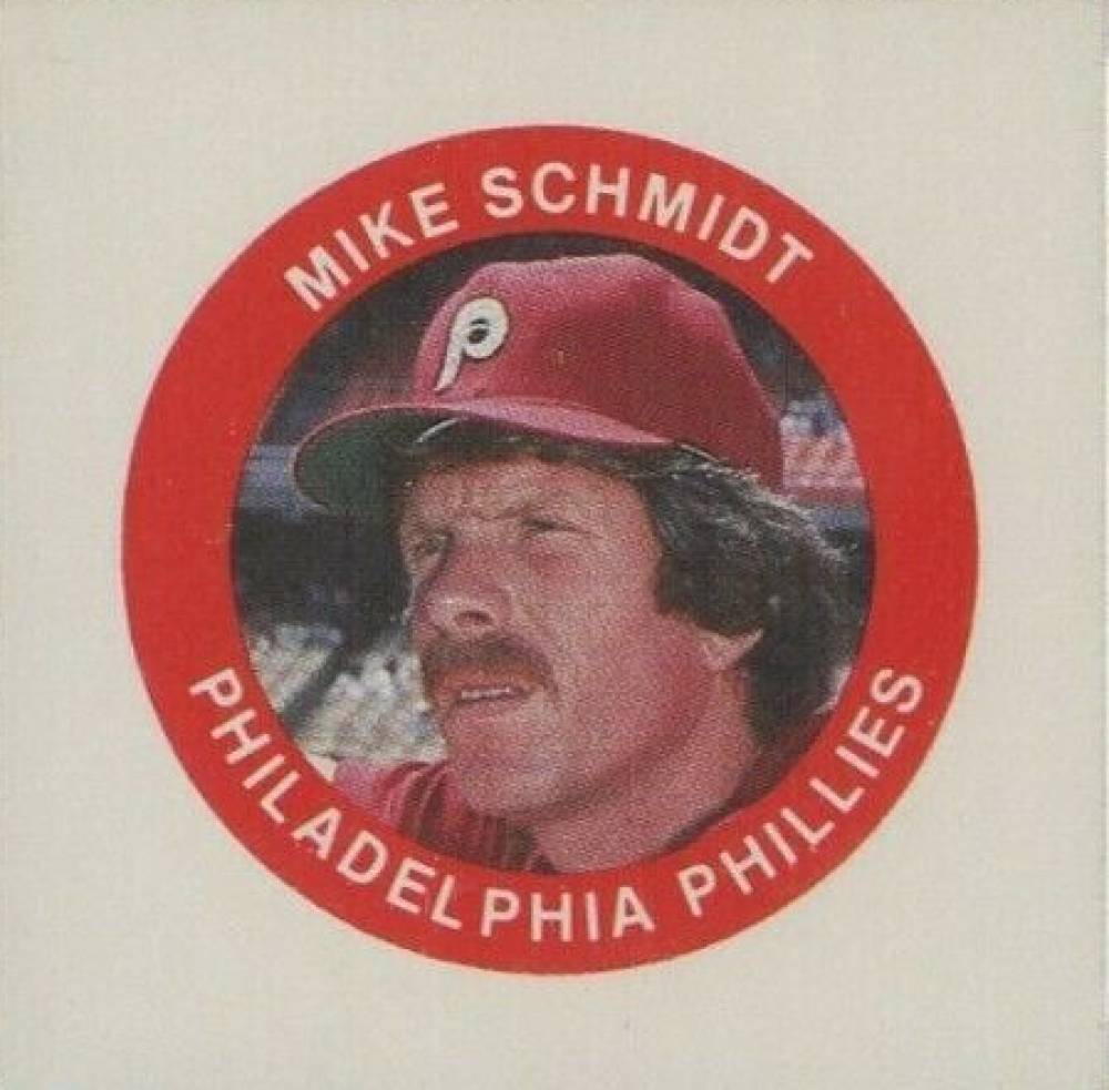 1985 Fun Food Buttons Mike Schmidt # Baseball Card