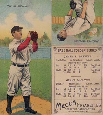 1911 Mecca Double Folders Barrett/McGlynn # Baseball Card