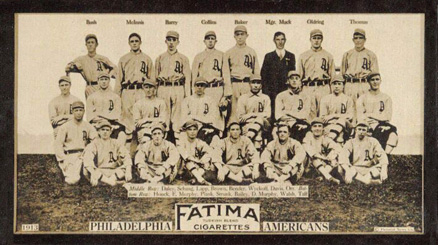 1913 Fatima Team Cards Philadelphia Americans # Baseball Card