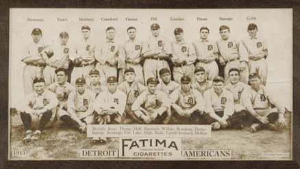 1913 Fatima Team Cards Detroit Americans # Baseball Card