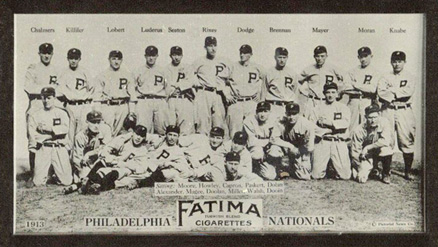 1913 Fatima Team Cards Philadelphia Nationals # Baseball Card