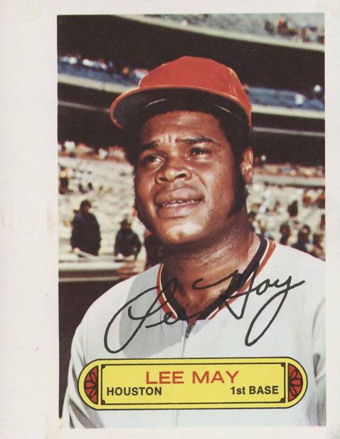 1973 Topps Pin-Ups Lee May # Baseball Card