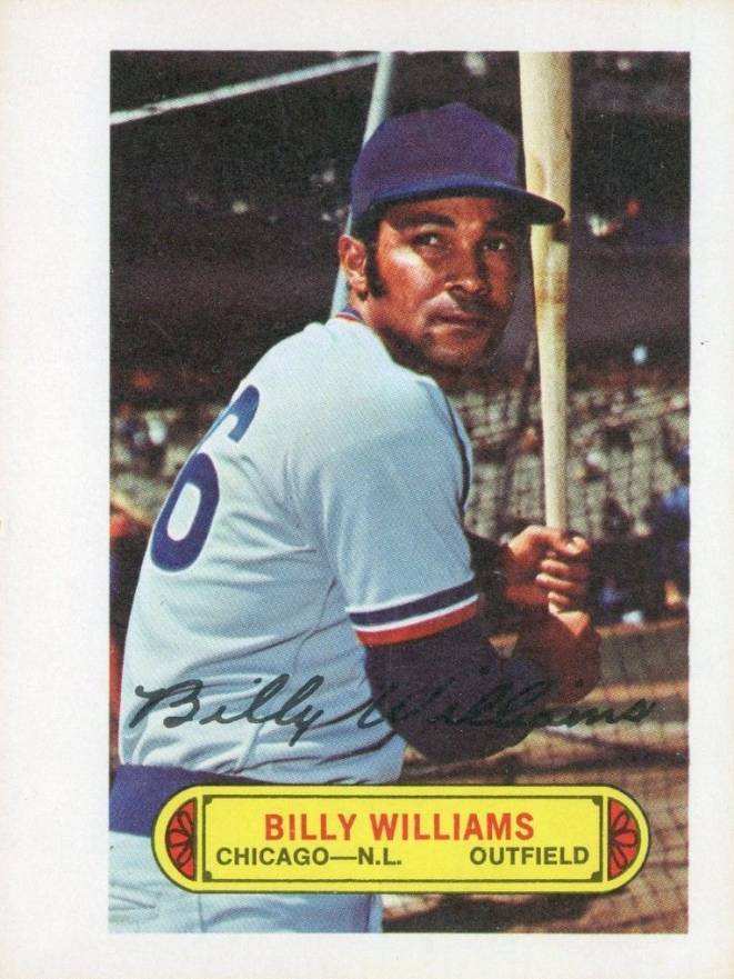 1973 Topps Pin-Ups Billy Williams # Baseball Card