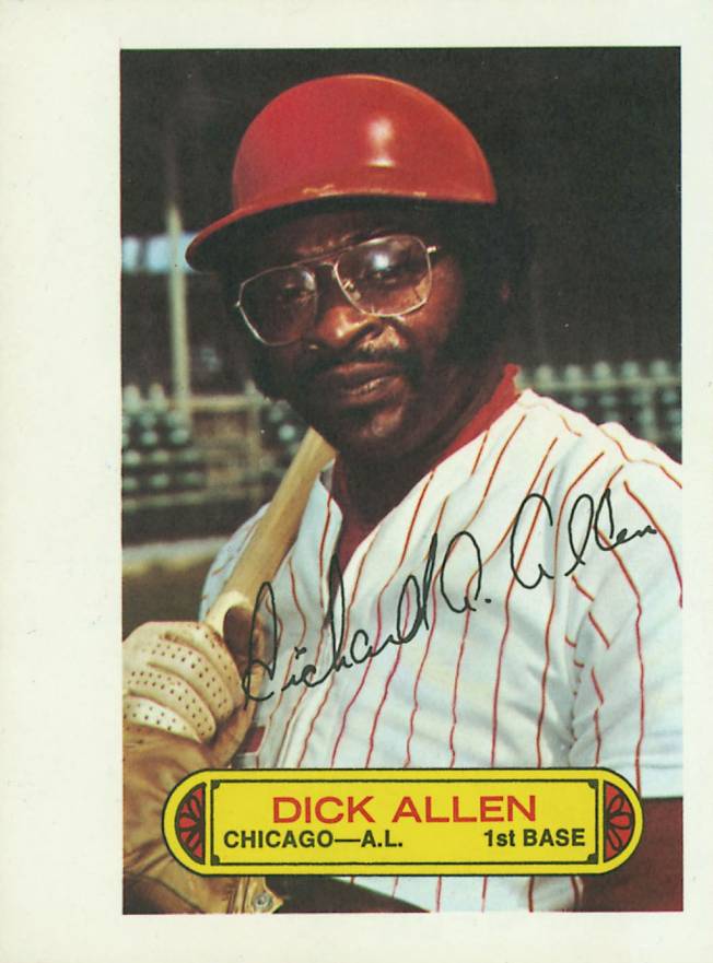 1973 Topps Pin-Ups Dick Allen # Baseball Card