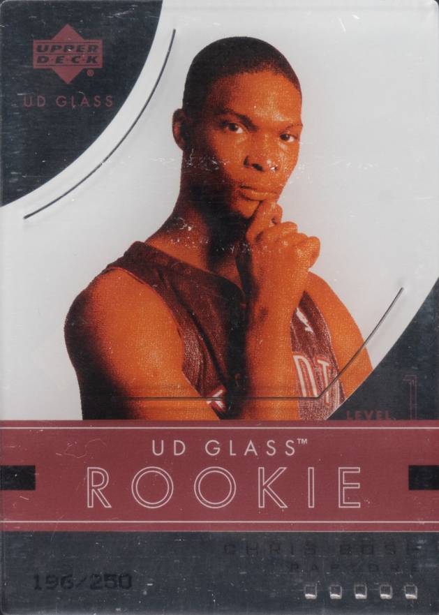 2003 Upper Deck Glass Chris Bosh #96 Basketball Card