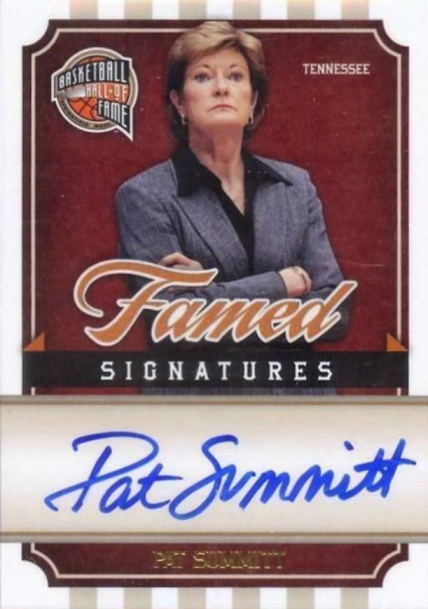 2009 Panini Hall of Fame Famed Signatures Pat Summitt #PS Basketball Card