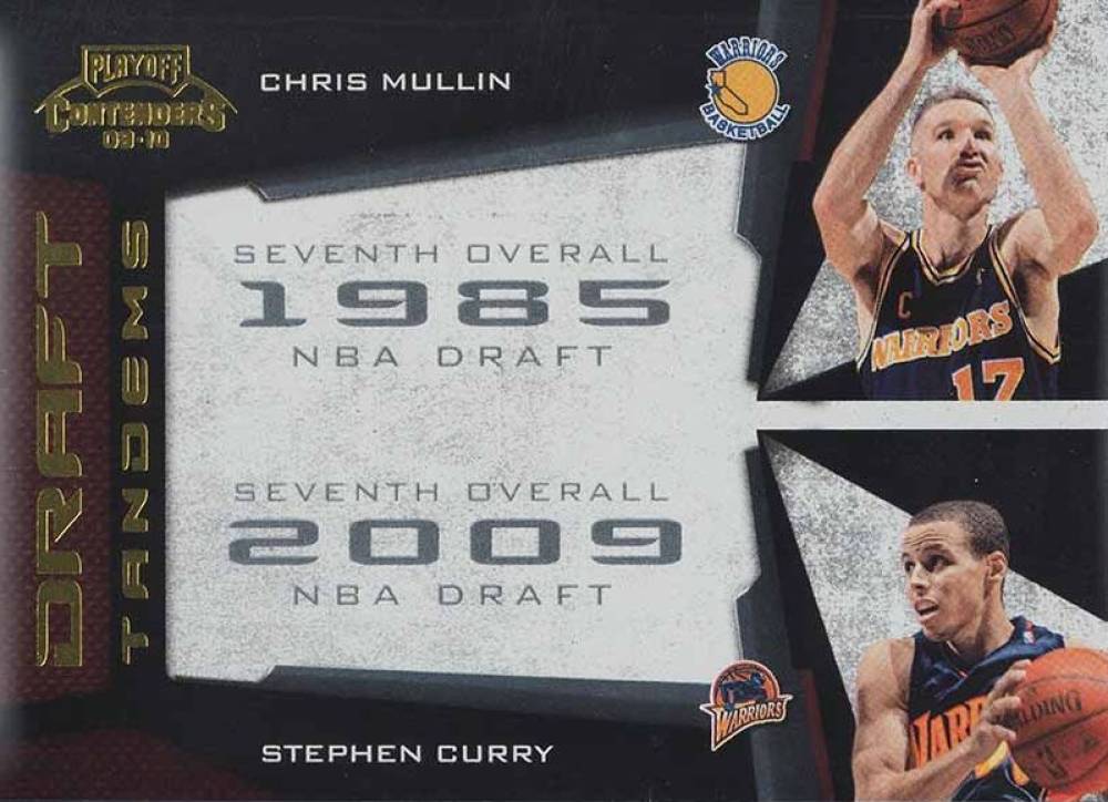 2009 Panini Playoff Contenders Draft Tandems Chris Mullin/Stephen Curry #19 Basketball Card