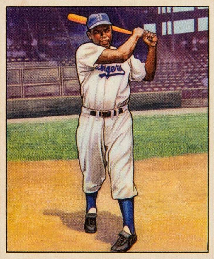 1950 Bowman Jackie Robinson #22 Baseball Card