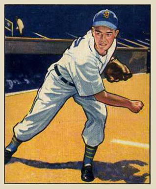 1950 Bowman Art Houtteman #42 Baseball Card