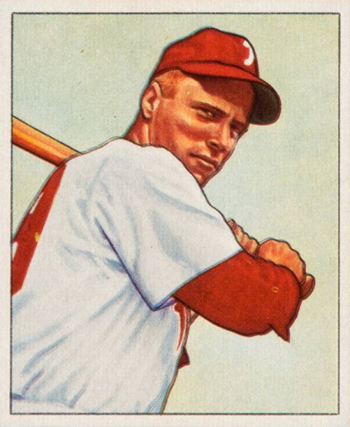 1950 Bowman Richie Ashburn #84 Baseball Card