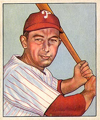 1950 Bowman Eddie Waitkus #30 Baseball Card