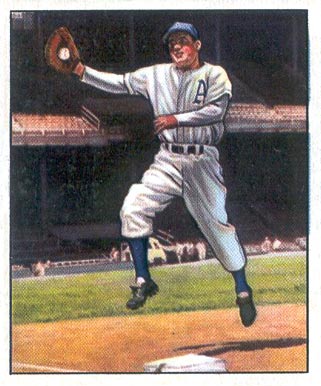 1950 Bowman Ferris Fain #13 Baseball Card