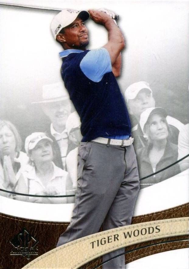 2014 SP Authentic Tiger Woods #1 Golf Card