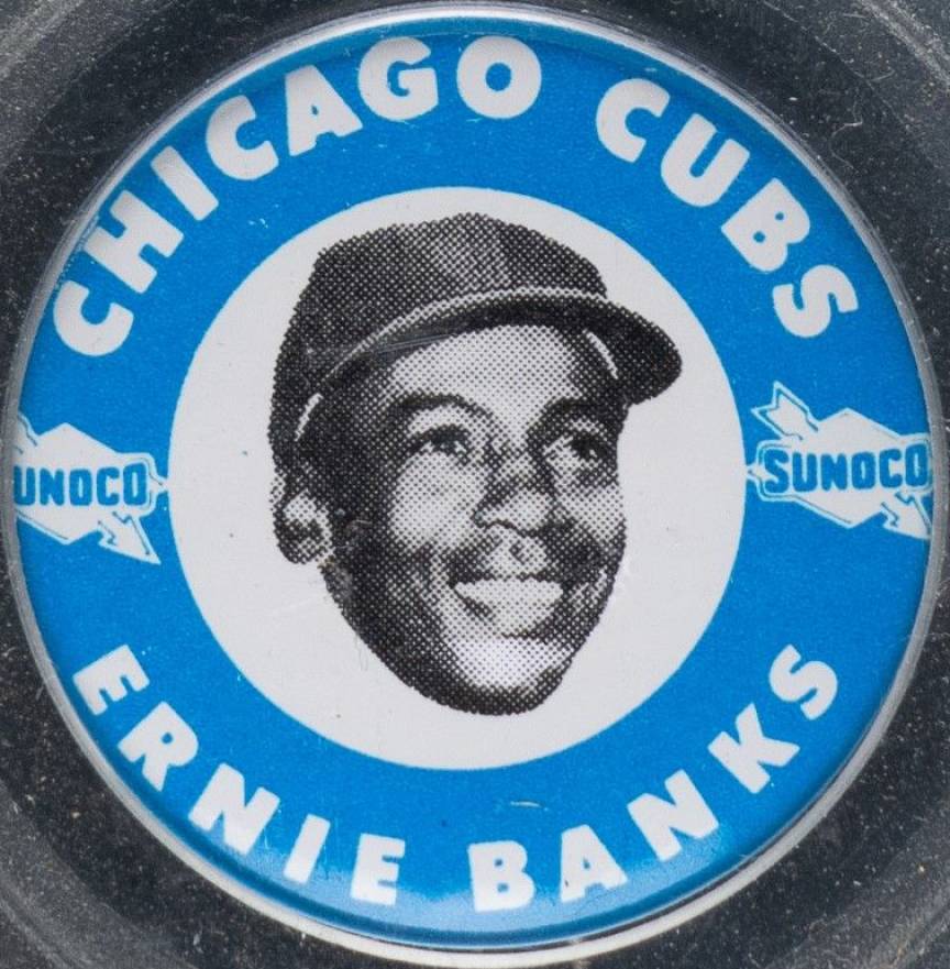 1969 Sunoco Cubs Pins Ernie Banks # Baseball Card