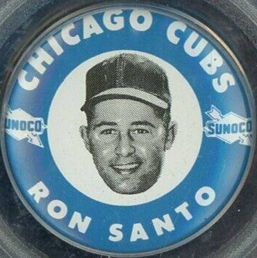 1969 Sunoco Cubs Pins Ron Santo # Baseball Card