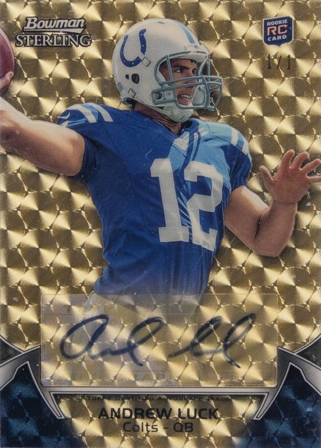 2012 Bowman Sterling Andrew Luck #100 Football Card
