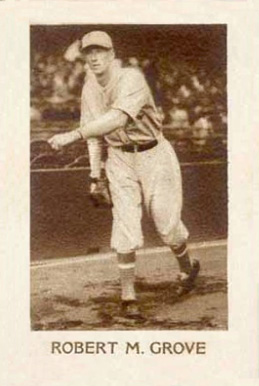 1928 Star Player Candy Robert M. Grove # Baseball Card