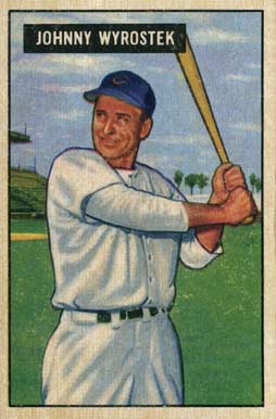 1951 Bowman Johnny Wyrostek #107 Baseball Card
