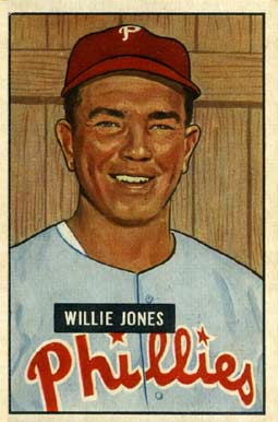 1951 Bowman Willie Jones #112 Baseball Card