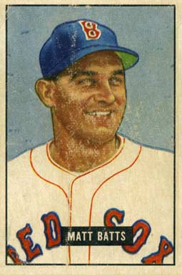 1951 Bowman Matt Batts #129 Baseball Card