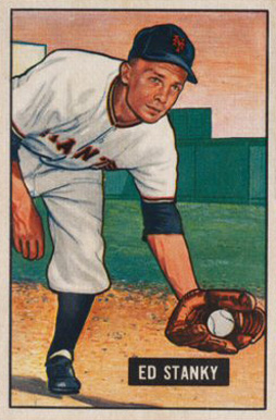 1951 Bowman Ed Stanky #13 Baseball Card