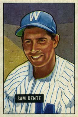 1951 Bowman Sam Dente #133 Baseball Card