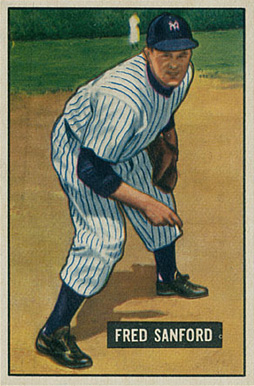 1951 Bowman Fred Sanford #145 Baseball Card